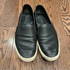 {Vince} Vented Slip-on Espadrille Leather Sneakers, 7